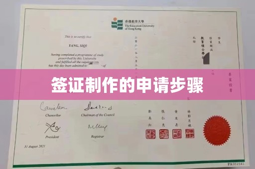 北海新区签证制作的申请步骤