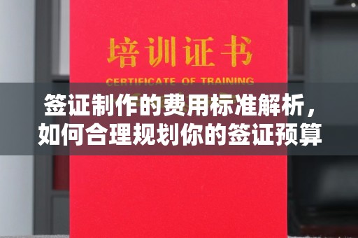 北海新区签证制作的费用标准解析，如何合理规划你的签证预算