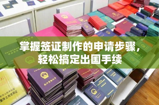 北海新区掌握签证制作的申请步骤，轻松搞定出国手续