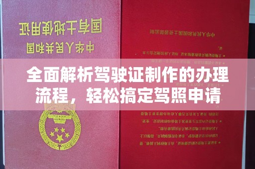 北海新区全面解析驾驶证制作的办理流程，轻松搞定驾照申请