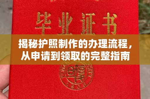 北海新区揭秘护照制作的办理流程，从申请到领取的完整指南