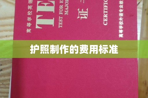 北海新区护照制作的费用标准