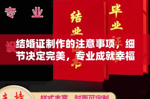 北海新区结婚证制作的注意事项，细节决定完美，专业成就幸福