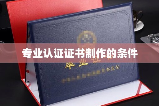 北海新区专业认证证书制作的条件